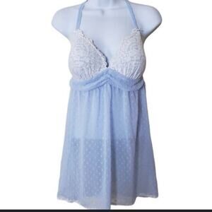 Linea Donatella baby blue babydoll sz s